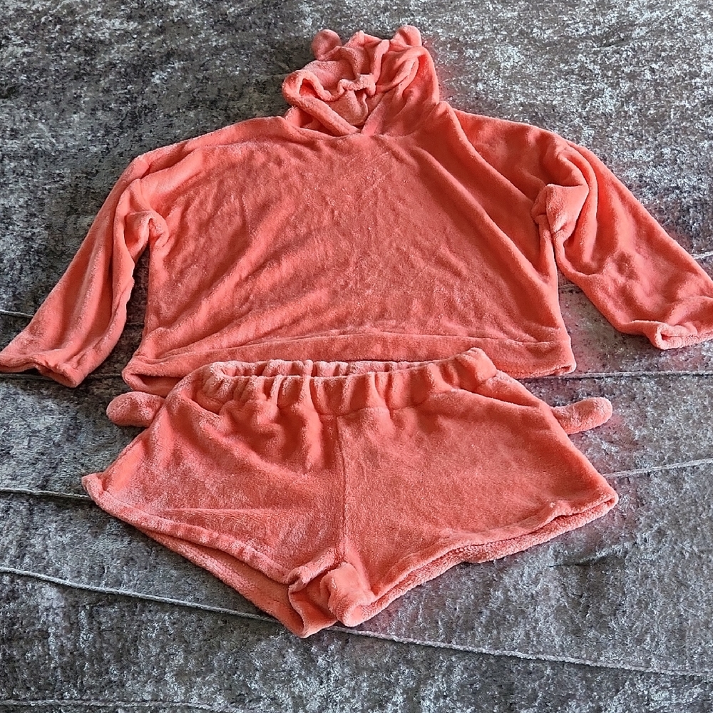 Cozy Coral Women's Velour Lounge Set